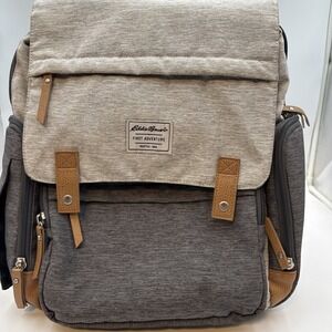 BACKPACK Eddie Bauer Cascade First Adventure Diaper Bag Carry On Book Bag Laptop